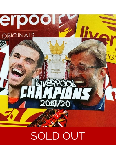 100 - Champions 19/20 6cm x 8cm Stickers